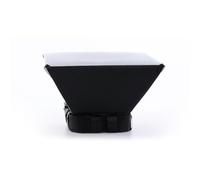 2 Pezzi Diffusore per Flash Portatile Softbox in Plastica Nero | Interfaccia, Attenua le Ombre, Luce Morbida e Uniforme, Formato Compatto per Uso Fotografico