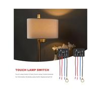 2 Pezzi Dimmer A Sensore Tattile A 3 Vie, Kit di Riparazione per Lampade da Scrivania con Interruttore Dimmer Tattile, Modulo di Controllo, Sensore di