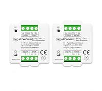 2 Pezzi Dimmer LED Push + RF 2.4GHz, 5V 12V 24V 10A, Master Slave, Pulsante NO, Memoria e Sincronizzabile, Compatto 45X45X15mm, Incasso Per Scatola 503, Per Striscia Led Monocolore