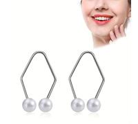2 Pezzi Dimple Makers,Naturale Creatori Di Fossette,Acciaio Inossidabile Creatore,Smile Per Donne e Ragazze,Naturali Guance,Allenamento Muscoli Del Viso Un Bellissimo,Facile Da Indossare Attrezzo