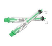 2 Pezzi Dinamometro Meccanico Bilancia a Molla Portatile 25n 2500g | Plastica, Anello e Gancio Inclusi, Misura in G e N, per Fisica e Applicazioni Sul Campo Colore Casuale