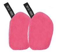 2 Pezzi Dischetti Struccanti Lavabili, 11,5 cm Dischetti Struccanti Doppia Faccia, Soffio Detergente Viso Riutilizzabili, Panni per la Pulizia per Cura della Pelle Pulizia del Viso, Rosa