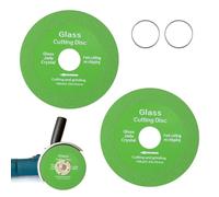 2 Pezzi Disco Diamantato per Taglio Vetro, 100mm Disco Diamantato Professionale da Taglio Vetro Vircolare Diametro 22,23mm per Bottiglie Angle Grinder Cristallo Porcellana o Giada