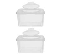 2 Pezzi Dispenser Salviette per Wipes, Contenitore PP 1850ml | Mantiene le Salviette Umide e Pulite, Uso una Mano, Scatola Multifunzione Ergonomica