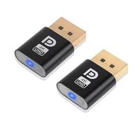 2 pezzi Display Port Headless Ghost Display Emulator Interfaccia DP,1080p@60Hz,2K@30Hz,4K, DP-Dummy Plug,EDID Emulator,Display Emulator,per Mining,Server Remote,Desktop virtuali,Senza Monitor ecc