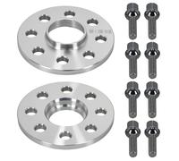 2 Pezzi Distanziali 10mm for VW 4x100 M12x1.5 Alluminio Hub Centric 57.1