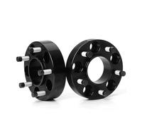 2 Pezzi Distanziali Per Cerchi Auto Per Patriot Per Compass Adattatori Distanziali In Alluminio Adatti A 15 20 25 30 35 40 PCD 5x114.3 CB 67.1 Distanziale Ruota Adattatore(25mm Black Spacers)