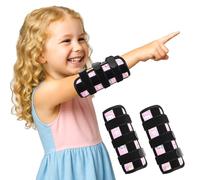 2 Pezzi Dito Bambini Dita Guardia, Tutore Per Pollice E Dito Del Bambino, Prevenire Che I Bambini Si Succhino Le Dita E Si Mangino Le Unghie, Reggibraccio Bambino (Arcobaleno Rosa)