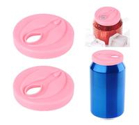 2 Pezzi Divertenti Forma di Vagina Coperchio Lattina Soda, Romanzo Silicone Copertura Lattine di Soda per Lui e Lei Regali Addio al Celibato o al Nubilato Accessori per Bevande (Rosa)