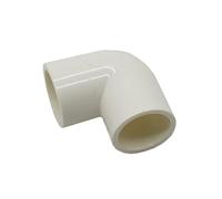 2 Pezzi DN15 DN20 DN25 PVC Tubo Acqua Gomito Ginocchio 90 Gradi Connettore 1/2" 3/4" 1" Adattatore di Collegamento Riparazione Tubo(25MM)