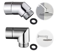 2 Pezzi Doccetta Adattatore per Doccia Soffione, Ottone 90°/135° Connettore Gomito, Adattatore per doccetta Angolo per Braccio Soffione Doccia, per Soffioni Doccia, Rubinetti e Tubi Dell'acqua