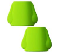 2 Pezzi Doccino per Doccia per Cani in Silicone, Verde | Attacco Facile, Lavaggio Delicato sulla Pelle, per Toelettatura, Escursioni, Piedi Umani e Uso Esterno