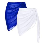 2 pezzi donna spiaggia wrap sarong copertura bikini copertura up spiaggia sciarpa pareos telo mare costume costume da bagno gonna gonna spiaggia spiaggia abbigliamento copertura corta abito spiaggia