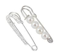 2 Pezzi Donna Strass Perla Spilla Spilla Gioielli Bouquet Grande Spilla Da Balia