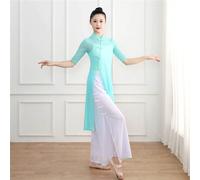 2 Pezzi Donne Abito Cinese Diviso Blusa Pantaloni Floreale Danza Kungfu Taichi