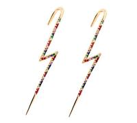 2 pezzi Donne Orecchini Fashion Wrap Orecchini a gancio crawler Ladies Elegante Crawler Clip Clip Diagonale Studri per donne Regalo per feste di San Valentino