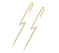 2 pezzi Donne Orecchini Fashion Wrap Orecchini a gancio crawler Ladies Elegante Crawler Clip Clip Diagonale Studri per donne Regalo per feste di San Valentino