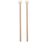 2 pezzi doppia testa tamburo piatto gong mallet martello morbido bacchette aste feltro 385 mm Per Strumenti A Percussione