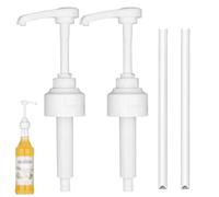 2 Pezzi Dosatore a Pompa Compatibile con Monin Caffè Sciroppo Pompa Snap-on Dispenser di Sciroppo per Monin Dosatore 10ml Testa di Pompa per Secchi da 700ml Attacco Pompa Riutilizzabile