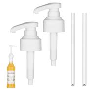 2 Pezzi Dosatore a Pompa Compatibile con Monin Sciroppo di Caffè, Dispenser Snap-on per Pompa Dosatrice Monin 10ml, Testa di Pompa per Dispenser di Sapone per Bottiglie da 1000ml, Attacco Pompa