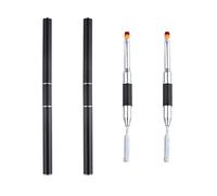 2 Pezzi Dual-ended Nail Art Penna Pennello Gel Unghie Ricostruzione Pennello 2 in 1 Nail Art Penna Accessori Unghie
