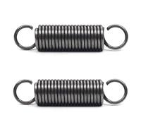 2 Pezzi Durevole Estensione Molla Acciaio, Molla a trazione con Doppio Gancio - 1.5x12x45 mm, Filo Diametro 1.5 mm, OD 12 mm, Libero Lunghezza 45 mm