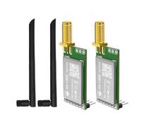 2 pezzi DX-LR32 Nessuno sviluppo richiesto Semtech SX1262 LORA UART modulo di interfaccia AT Conman 410-475MHz/433MHz e 2PCS Ant 22 dBm 5KM Long Rang Compatibile con Arduino CE FCC (DX-LR32-433T22D (I