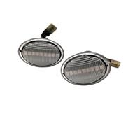 2 pezzi Dynamic Marker Turn OEM 12V Segnale Luce laterale for Ford KA Lancia Lybra Ypsilon Alfa 4C 1 paio di lampade(Transparent)