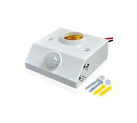 2 Pezzi E27 Portalampada Dado Portalampada con Interruttore di Rilevamento del Movimento PIR Portalampada Dado Portalampada Portalampada AC 85 V-265 V