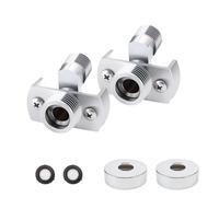 2 Pezzi Eccentrico Vite, DEANKEJI Eccentrico Rubinetto Doccia, Raccordo Eccentrico con Copertura Decorativa, per Regolare Valvola Dell'acqua Risolvere Problemi Perdite D'acqua