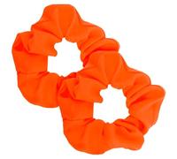 2 Pezzi Elastici Capelli Donna Arancione Fluorescente Pop Cravatte per Capelli Tinta Unita Fascia Elastica Scrunchies per Capelli Seta Elastico Capelli Seta Accessori per Capelli per Donna e Ragazze