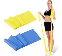 2 Pezzi Elastici Fitness, Elastici Palestra Elastico Fitness Bande Elastiche Fitness Facile da Trasportare per il Fitness Pull Up Allenamento Palestra Pilates Yoga