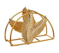 2 pezzi elegante porta tovaglioli di carta da tavolo supporto moderno porta tovaglioli porta tovaglioli in ferro battuto for la cena in tavola(Gold3)