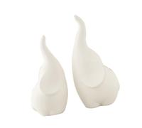 2 pezzi Elephant Figurine Scultura Presente per le imprese Arredamento