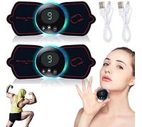 2 pezzi EMS Gynecomastia Reduction Massager, Liftup EMS Breast Massage Pad, Microcurrent EMS Mini Massage Device Helps to Prevent Atrophy and Reduces Inflammation