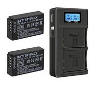 2 pezzi EN-EL20 EN-EL20a Batterie e Smart LCD Display Caricatore USB doppio per Nikon Coolpix P1100, P950, P1000, DL24-500, Coolpix A, 1 AW1, 1 J1, 1 J2, 1 J3, 1 S1, 1 V3 Fotocamera Digitale