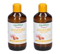 2 pezzi EQUILIBRA OLIO PURO MANDORLE corpo 100% di origine naturale 250ml