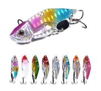 2 Pezzi Esca Realistica per Pesca Outdoor 5cm 12 G | Forma Pesce, Rotante a Sangue, per Appassionati e Agonisti Nelle Uscite All'aperto