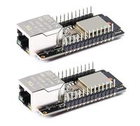 2 Pezzi ESP32 Modulo con WT32-ETH01, Modulo Gateway Combinato di Rete con Porta Seriale Integrata WT32-ETH01 con WiFi Bluetooth Compatibile con Arduino
