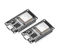 2 pezzi ESP32 USB C con chip CP2102 NodeMCU Scheda di sviluppo WROOM-32, WiFi 2,4 GHz + microcontrollore Bluetooth