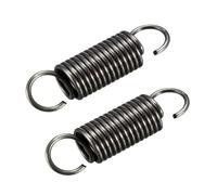 2 Pezzi Estensione Molla, Molla Acciaio Molla a trazione con Doppio Gancio, WD 2mm OD 10mm, Libero Lunghezza 40mm, 2mm x 10mm x 40mm