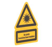 2 Pezzi Etichetta di Avviso, Adesivo PVC Giallo per Industria | Segnale Autoadesivo, Alta Visibilità, Comunica Rischi Potenziali, per Ambienti Industriali e Fabbrica