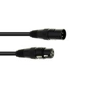 2 pezzi - EUROLITE Cavo DMX XLR 3 Poli 15m Nero - Standard USITT DMX-512/1990
