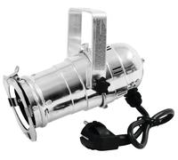 2 pezzi - EUROLITE PAR-20 Spot Argento con Attacco E27 e Telaio Filtro Colore