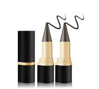 2 Pezzi Eyeliner Pen Gel Nero,Matita Occhi Resistente All'acqua,Matita Occhi Nera Waterproof,Eyeliner Ad Asciugatura Rapida,Eyeliners Ultra definizione Liquido a Lunga Durata(Marrone scuro)