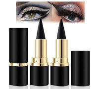 2 Pezzi Eyeliner Pen Gel Nero | Resistente, Matita Occhi Nera Waterproof, Asciugatura Rapida, Ultra definizione Liquido Lunga Durata