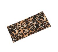 2 pezzi fasce elastiche cave in tessuto punk elastici occhielli rock fascia for capelli accessori sportivi Steampunk(Tiger pattern Style1)