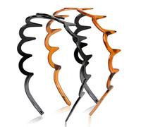 2 Pezzi Fasce per Capelli Zig Zag, Fasce per Capelli In Plastica A Forma Ondulata, Pettine per Capelli Con Denti Di Squalo, Accessorio Cerchi Capelli per Donne Lady Girl