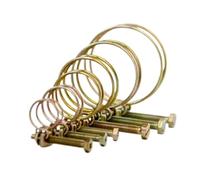 2 pezzi fascetta stringitubo regolabile fascetta fermatubo a doppio filo fascetta for tubo idraulico fissaggio hardware 20 dimensioni(Dia.229-239mm)