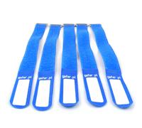 2 pezzi - Fascette Fermacavo GAFER.PL Blu 25x400mm - Set da 5 Pezzi, Riutilizzab